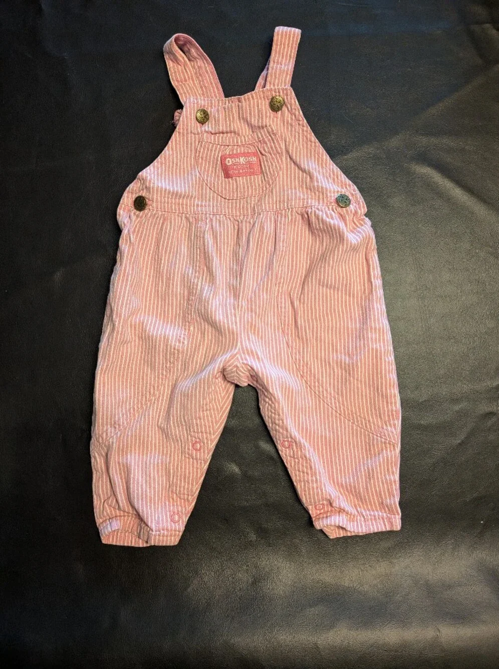 Vintage OshKosh B'gosh Stripe Baby Overalls
